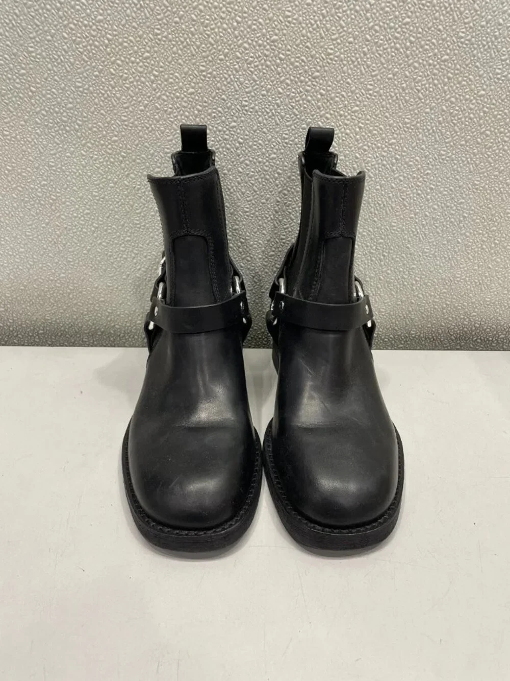 Tory Burch Leather Moto Boot Women's US 7M, Perfect Black